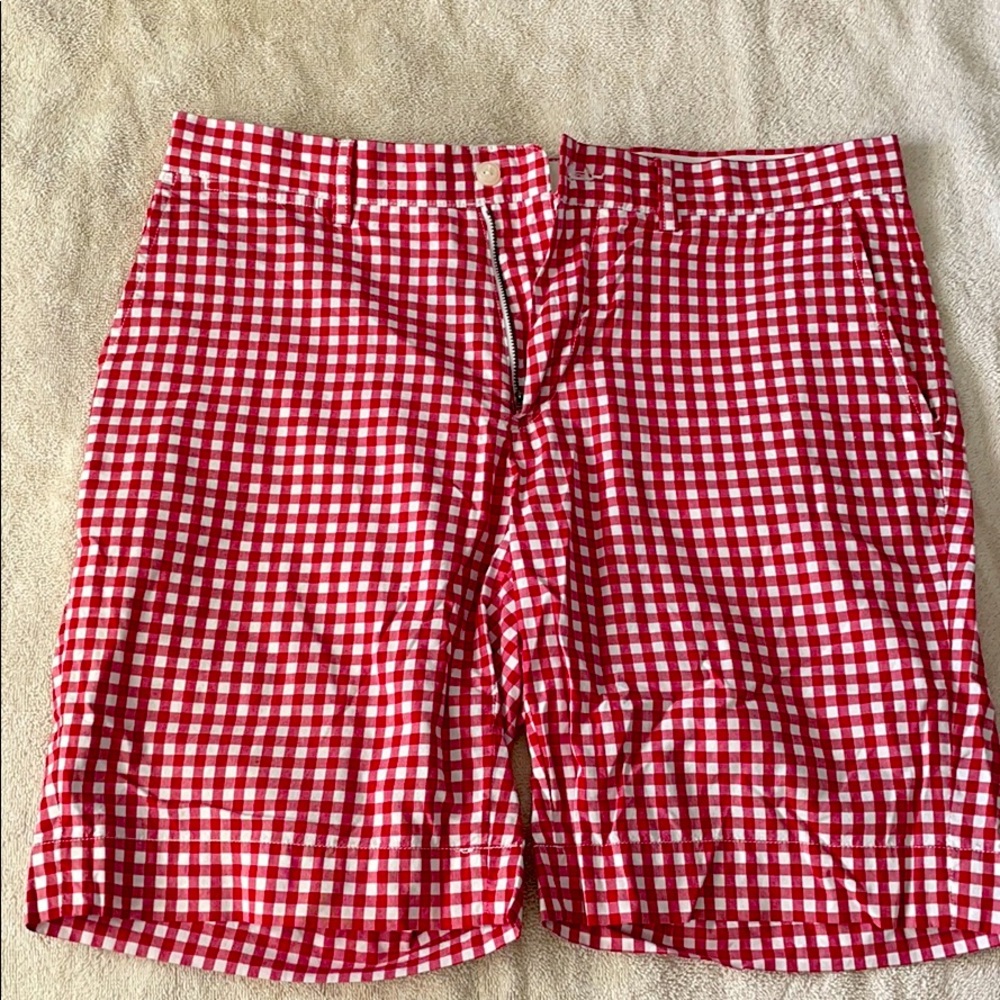 33” Polo by Ralph Lauren Red Checkered shorts